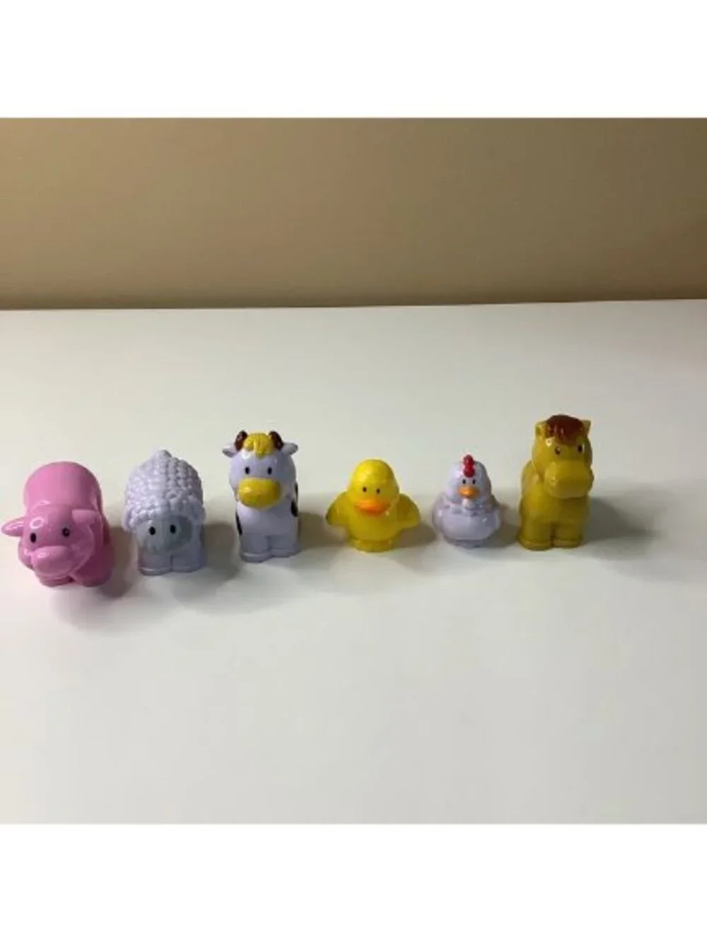 Happyland Plastic Farm Animals Bundle Of 6pcs, Used